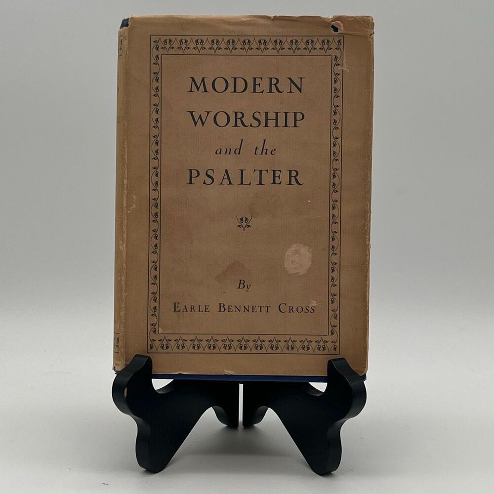 Modern Worship and the Psalter 1932 Book Hardcover Macmillan Religion Theology